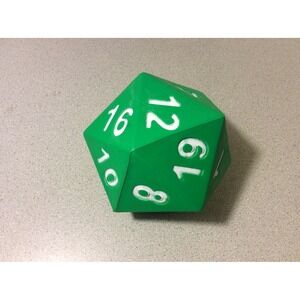Jumbo Polyhedra Die 20 Sided Large Foam Dice Dungeons and Dragons Role Playing